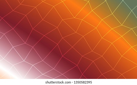 Blurry polygonal mesh texture. For wallpaper, presentation background, interior design, fashion print. Vector illustration. Creative gradient color