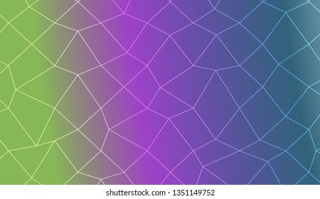 Blurry polygonal mesh texture. For wallpaper, presentation background, interior design, fashion print. Vector illustration. Creative gradient color