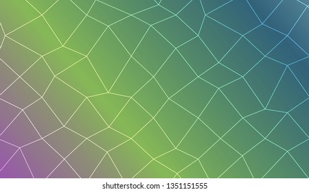 Blurry polygonal mesh texture. For wallpaper, presentation background, interior design, fashion print. Vector illustration. Creative gradient color