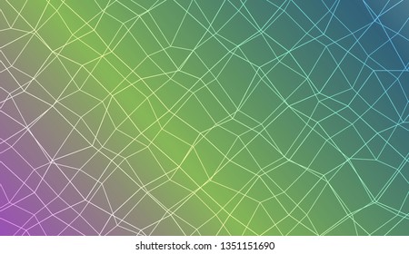 Blurry polygonal mesh texture. For wallpaper, presentation background, interior design, fashion print. Vector illustration. Creative gradient color
