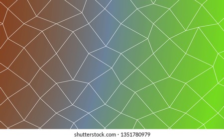 Blurry polygonal mesh texture. For wallpaper, presentation background, interior design, fashion print. Vector illustration. Creative gradient color