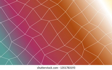 Blurry polygonal mesh texture. For wallpaper, presentation background, interior design, fashion print. Vector illustration. Creative gradient color
