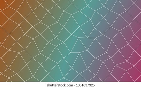 Blurry polygonal mesh texture. For wallpaper, presentation background, interior design, fashion print. Vector illustration. Creative gradient color