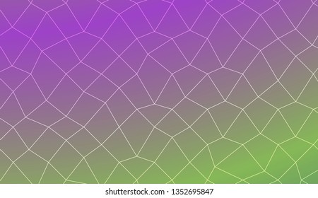Blurry polygonal mesh texture. For wallpaper, presentation background, interior design, fashion print. Vector illustration. Creative gradient color