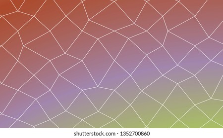 Blurry polygonal mesh texture. For wallpaper, presentation background, interior design, fashion print. Vector illustration. Creative gradient color
