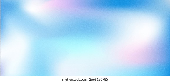 Escena borrosa con un cielo azul y rosa brillante, creando una estética abstracta y colorida. Los colores incluyen tonos de aqua, azul eléctrico, lila y púrpura. Tiene una textura granulada, EPS 10.