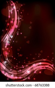 Blurry Shining Valentine's Day Background