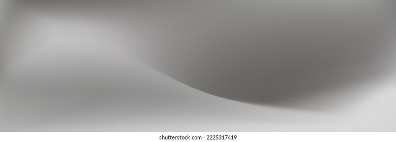 Blurry Smoke Flow Sky Weather White Background. Monochrom Silver Cloudy Fluid Light Gradient Backdrop. Cloud Smooth Gray Wavy Metal Grey Design Pic. Curve Smog Water Pastel Liquid Gradient Mesh.