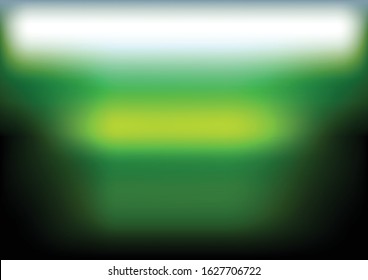 Blurry and soft focus on green field arena or stadium Entrance with spotlight  background.