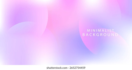Gradiente rosa suave e roxo borrado com formas geométricas sutis — perfeito para fundos vetoriais abstratos elegantes, sonhadores e modernos.