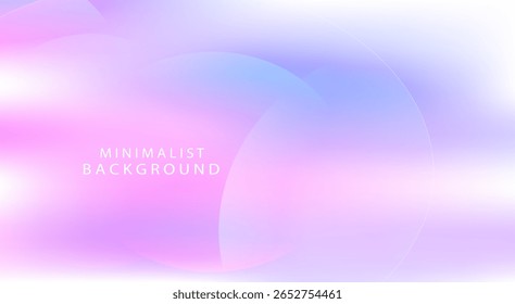 Gradiente rosa suave e roxo borrado com formas geométricas sutis — perfeito para fundos vetoriais abstratos elegantes, sonhadores e modernos.