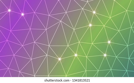 Blurry triangle texture. Template for wallpaper, interior design, decoration, scrapbooking page. Vector illustration. Creative gradient color