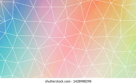 Blurry triangle texture. For wallpaper, presentation background, interior design, fashion print. Vector illustration. Creative gradient color