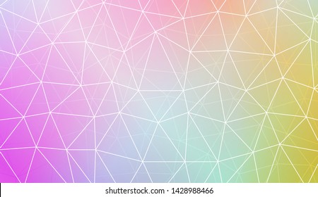 Blurry triangle texture. For wallpaper, presentation background, interior design, fashion print. Vector illustration. Creative gradient color