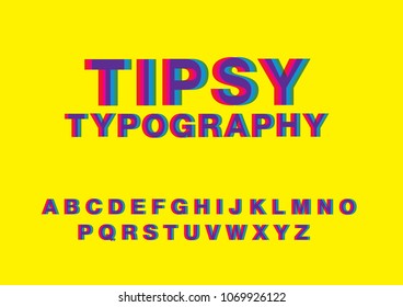  blurry typography design vector