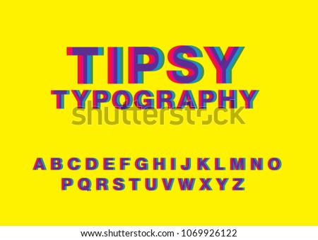  blurry typography design vector Foto stock © 