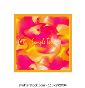 blurry vector background bright orange red with a place under the text frame