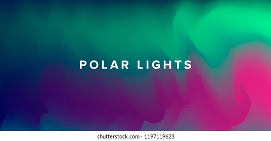 Blurry vector background. Holographic shiny colors of northern lights, blue, yellow, green, purple, pink, green.