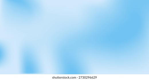 Papel de parede líquido de fluxo suave de água borrada. Ocean Bright Summer Color Fluid Textura turva. Fundo de Gradiente Vibrante de Pastel Azul Céu. Malha de Gradiente Turquesa de Luz Curva Nublada Ondulada Macia.