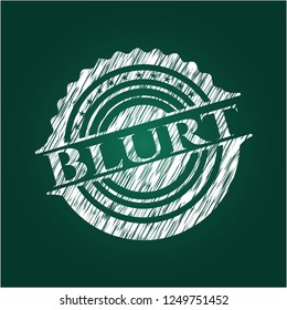 Blurt chalk emblem