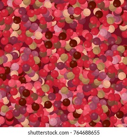 blush ball seamless pattern. Beauty concept. Flat vector cartoon illustration. Objects isolated on white background.