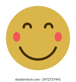 Icono de la mejilla del rubor para la ilustración, Web, App, infografía, etc