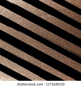 Blush gold pattern. Abstract golden quartz background. Vector illustration. Copper foil line. Bronze glitter stripes. Geometric pattern. Creative stylish texture. Abstract minimal backdrop