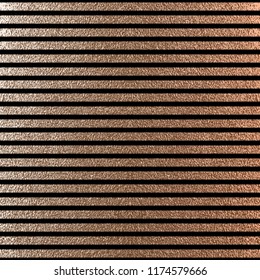 Blush gold pattern. Abstract golden quartz background. Vector illustration. Copper foil line. Bronze glitter stripes. Geometric pattern. Stylish texture. Abstract minimal backdrop. Patina effect.