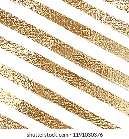 Blush gold pattern. Abstract golden quartz background. Vector illustration. Copper foil diagonal line Bronze glitter stripes Geometric pattern. Stylish texture Abstract minimal backdrop Patina effect.
