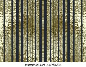 Blush gold pattern. Abstract golden quartz background. Vector illustration. Copper foil line Bronze glitter stripes Geometric pattern. Stylish texture Abstract minimal backdrop Patina effect.