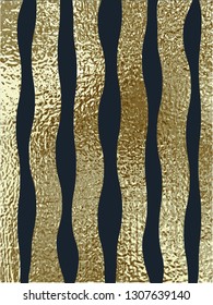 Blush gold pattern. Abstract golden quartz background. Vector illustration. Copper foil line Bronze glitter stripes Geometric pattern. Stylish texture Abstract minimal backdrop Patina effect.