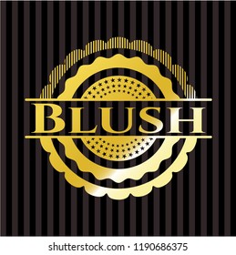 Blush golden emblem