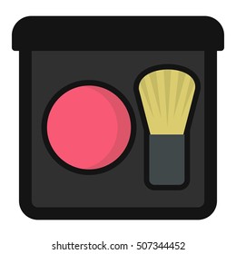 Blush icon. Flat illustration of blush vector icon for web