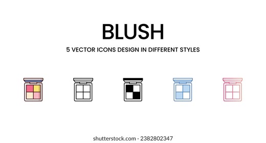 Icono de Blush. Adecuado para diseño de páginas Web, aplicaciones móviles, UI, UX y GUI.