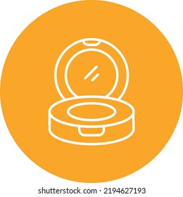 Blush line circle icon vector image. Can also be used for web apps, mobile apps and print media.