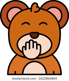 Diseño de icono de Vector de línea de rubor