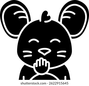 Diseño de icono de Vector de línea de rubor