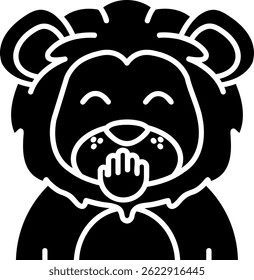 Diseño de icono de Vector de línea de rubor
