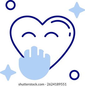 Blush Line vector Icon Design