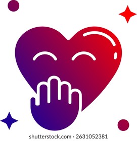 Blush Line vector Icon Design