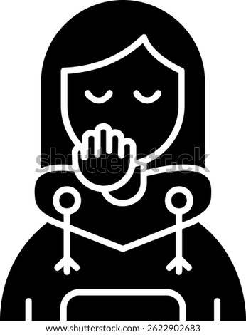 Blush Line vector Icon Design