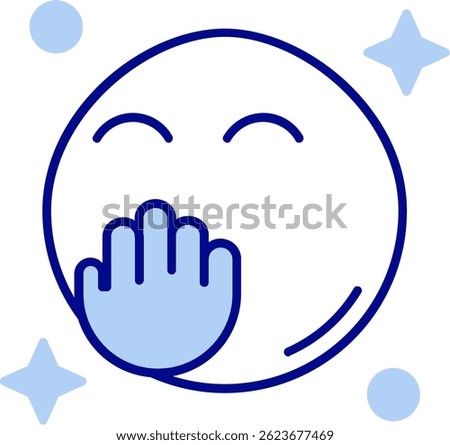 Blush Line vector Icon Design