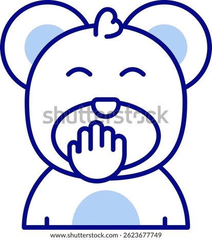 Blush Line vector Icon Design