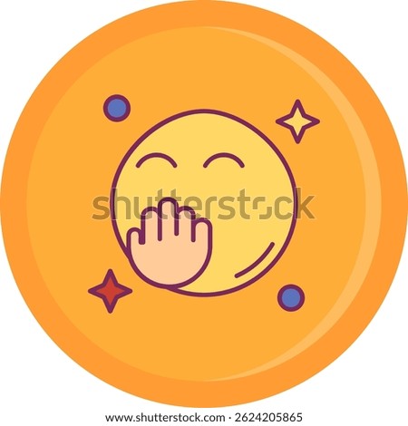 Blush Line vector Icon Design
