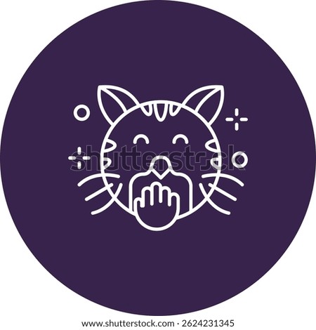 Blush Line vector Icon Design