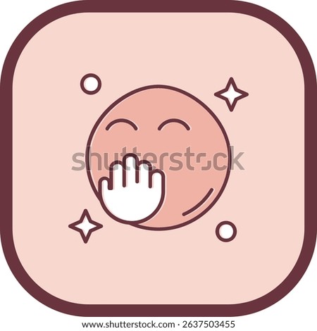 Blush Line vector Icon Design