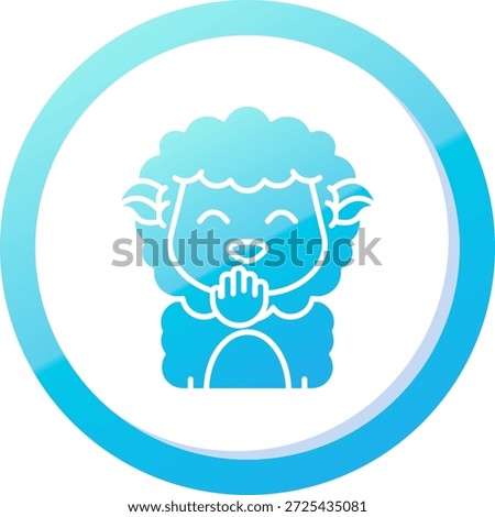 Blush Line vector Icon Design
