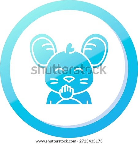 Blush Line vector Icon Design