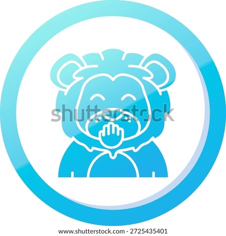 Blush Line vector Icon Design