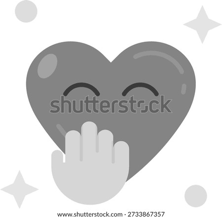 Blush Line vector Icon Design